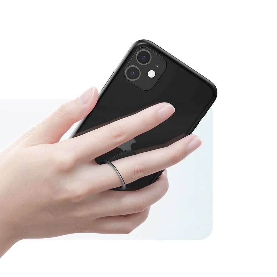 Baseus Invisible Žiedinis laikiklis telefonui - Pilkas