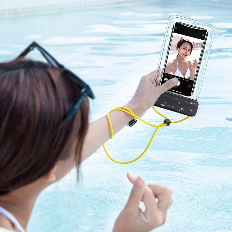 Baseus Universalus vandeniui nepralaidus IPX8 dėklas telefonams iki 7.2"