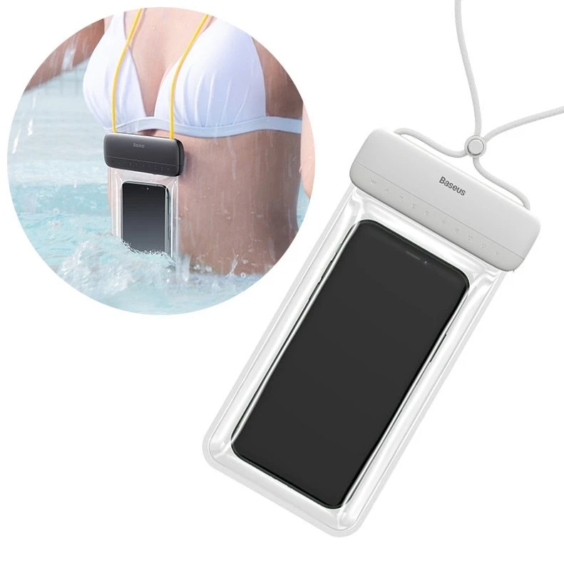 Baseus Universalus vandeniui nepralaidus IPX8 dėklas telefonams iki 7.2"