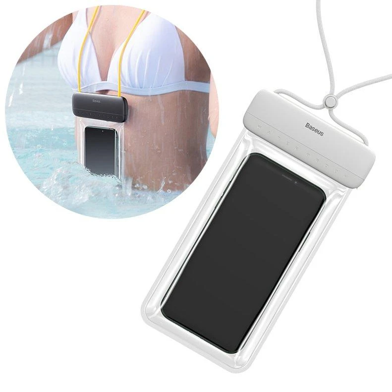 Baseus Universalus vandeniui nepralaidus IPX8 dėklas telefonams iki 7.2"