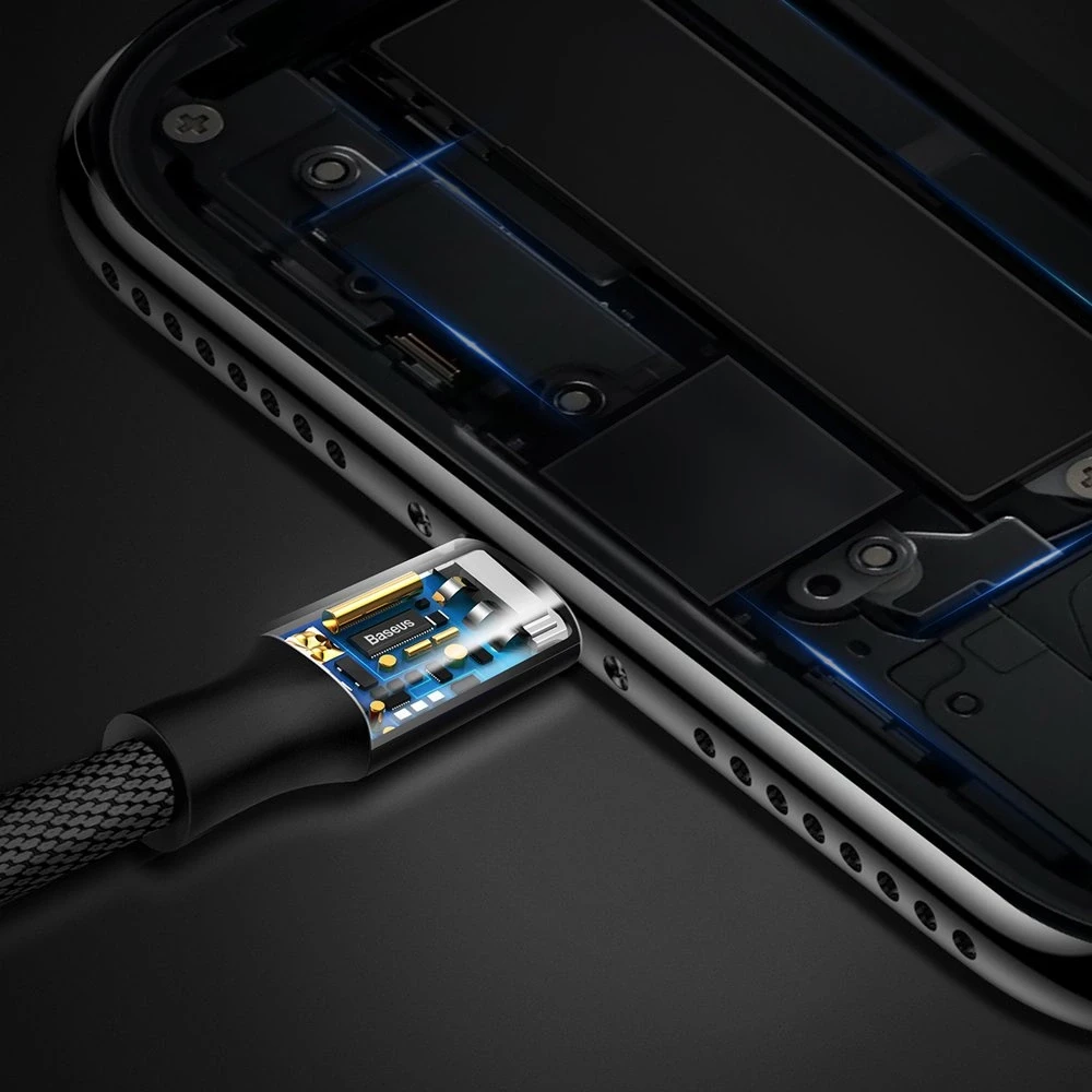 USB kabelis Baseus Yiven USB į Apple Lightning 1.8m juodas CALYW-A01