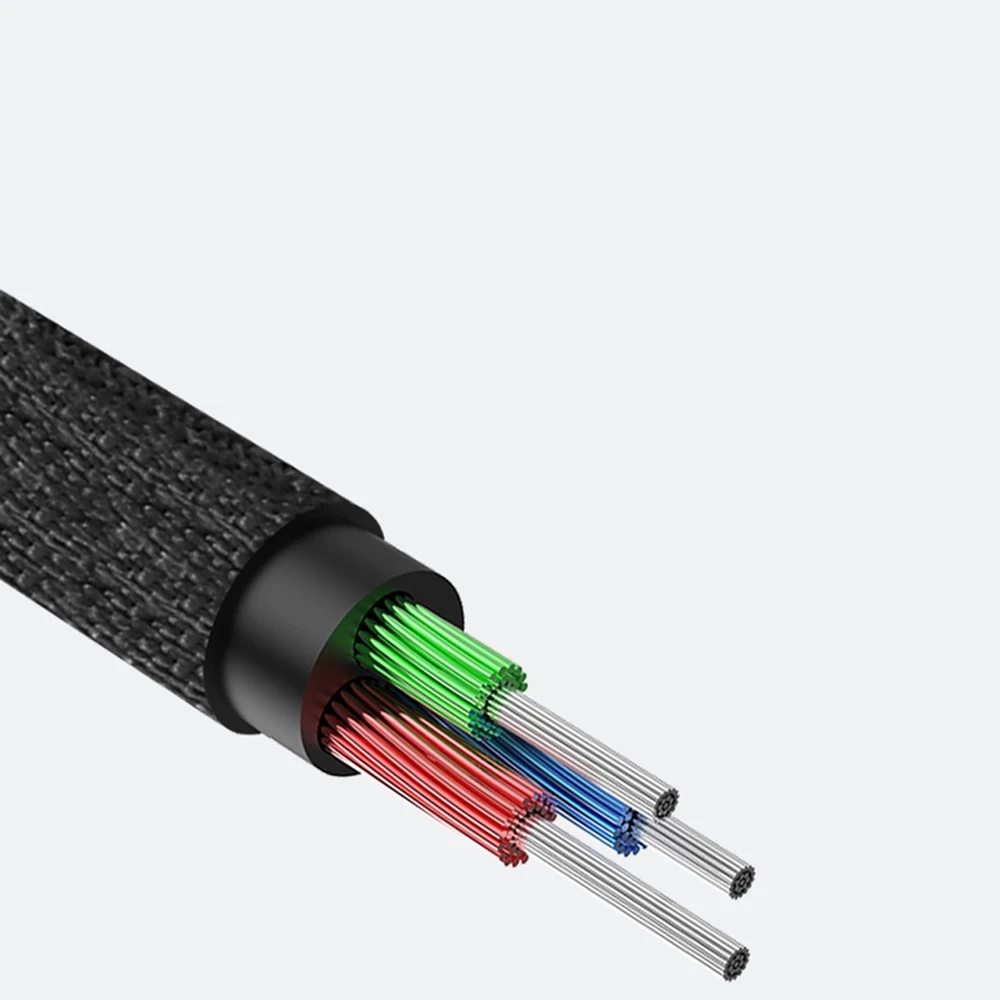 Baseus Yiven 3.5mm AUX kabelis 1m - Juodas / Sidabrinis