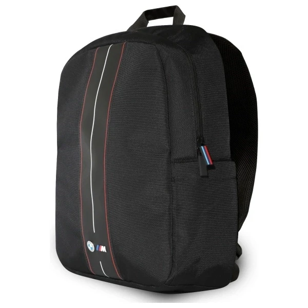 Kuprinė BMW BMBP15COMPVSKR 16″ juodos spalvos Nylon Raudona Stripe