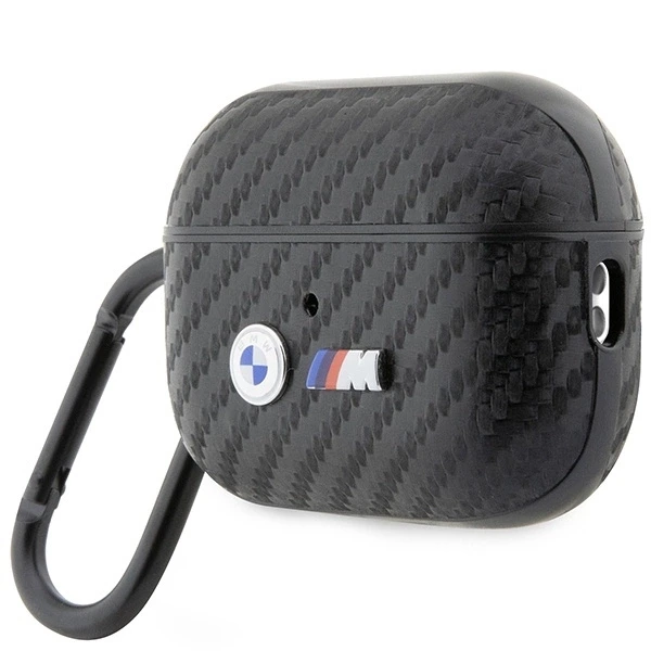 BMW Carbon Double Metal Logo - dėklas skirtas Apple AirPods Pro 2 (Juodas)