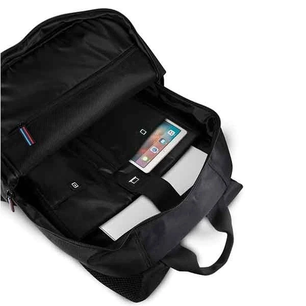 BMW Kuprinė Carbon Navy Stripe 15", Juoda