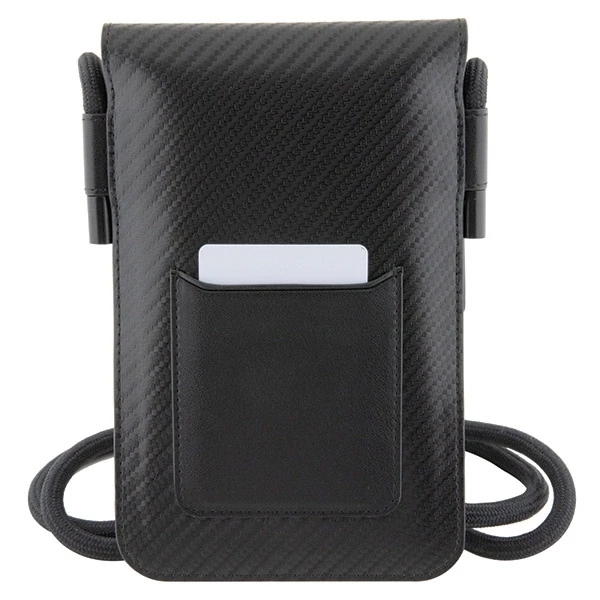 BMW BMOWBPUCARTCBK Wallet Bag juodos spalvos Carbon Tricolor Line