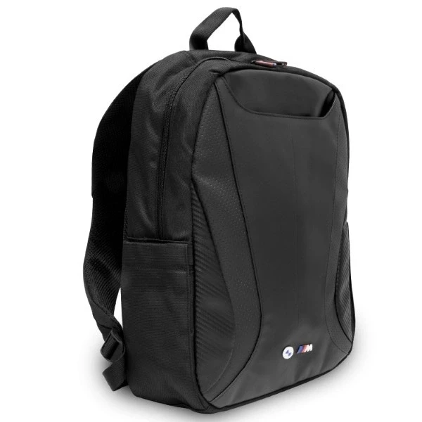 Kuprinė BMW BMBP15SPCTFK 16″ juodos spalvos Carbon&Leather Tricolor