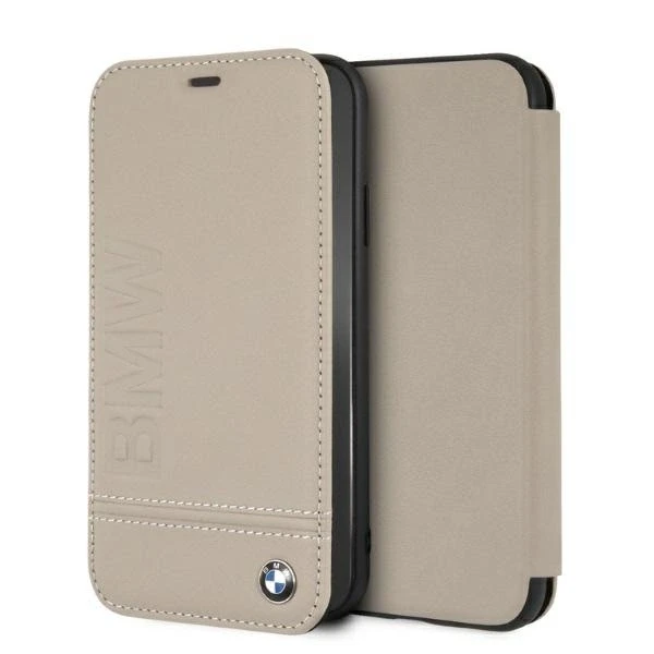 Dėklas BMW Logo Imprint iPhone Xr Case - rusvai gelsvas