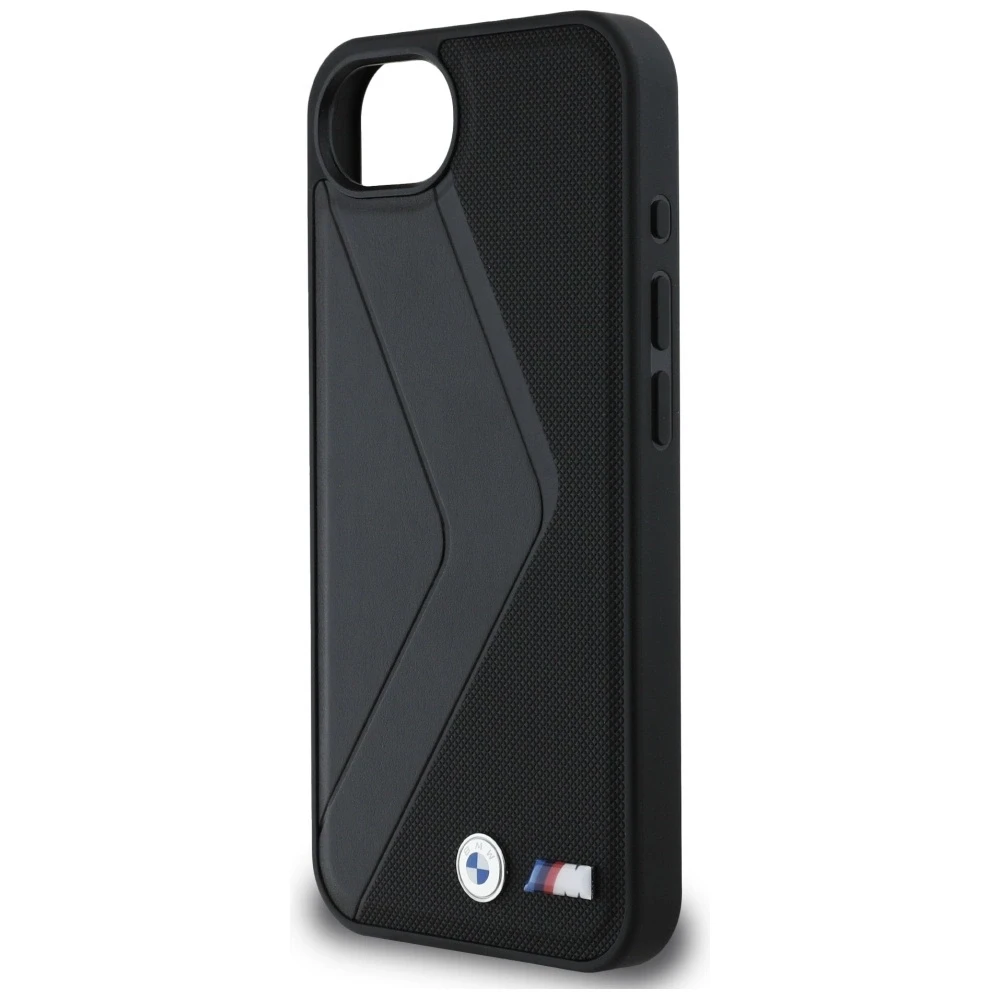 BMW „Oversized Stripes“ „MagSafe“ dėklas, skirtas „iPhone 16e“ - juodas