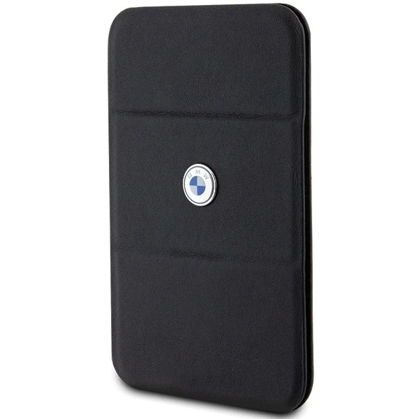 Dėklas Wallet BMW Card Slot Stand BMWCSMRSK juodos spalvos MagSafe Signature Collection