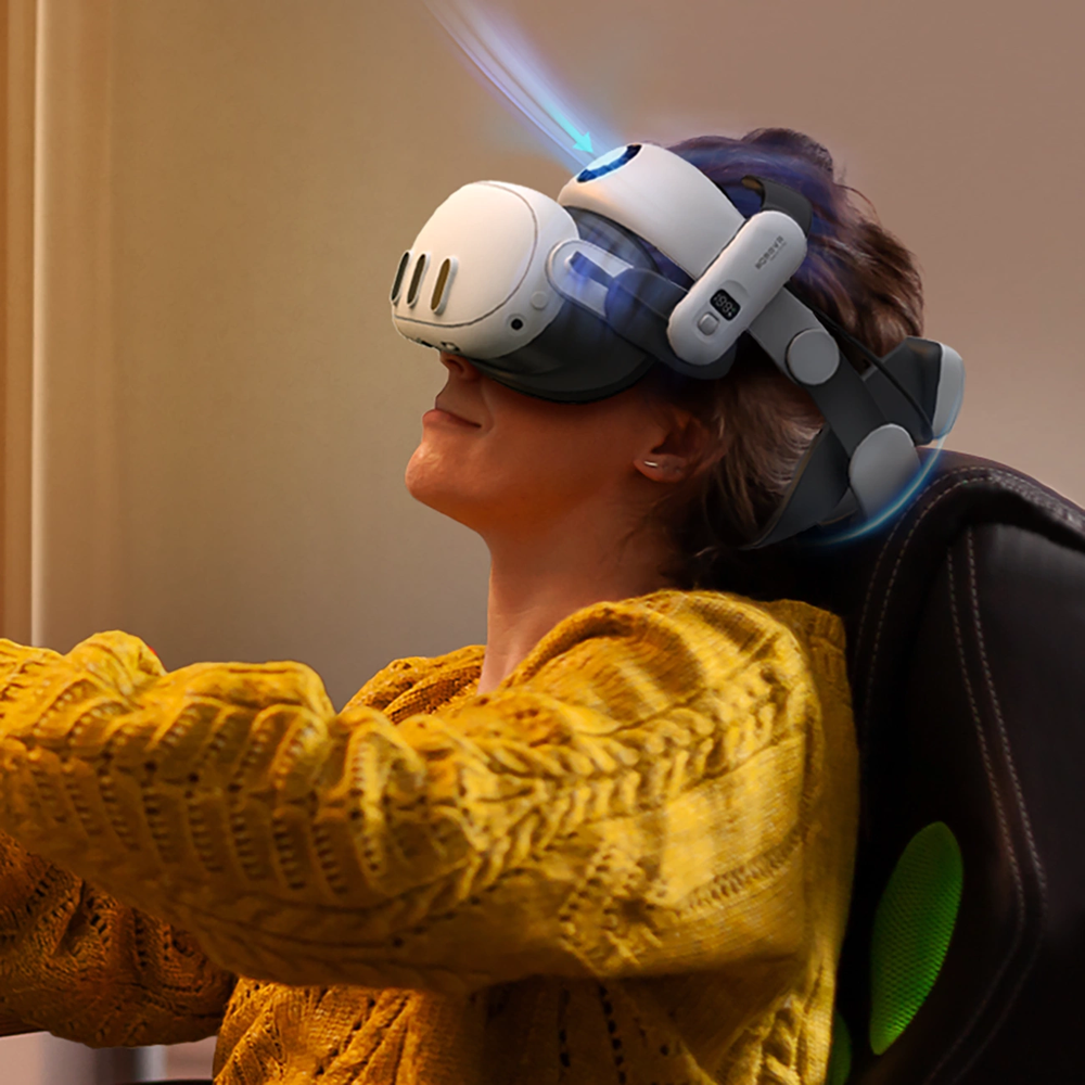 BOBOVR S3 PRO baterijos atraminis dirželis, skirtas Meta