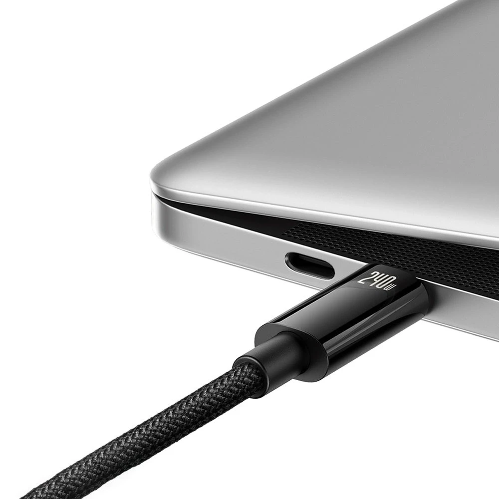 Baseus USB-C USB-C kabelis Tungsten Gold 240W 3m