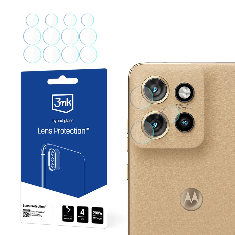 3MK objektyvo apsauga Motorola Edge 50 Neo fotoaparato objektyvo apsaugai, 4 vnt.