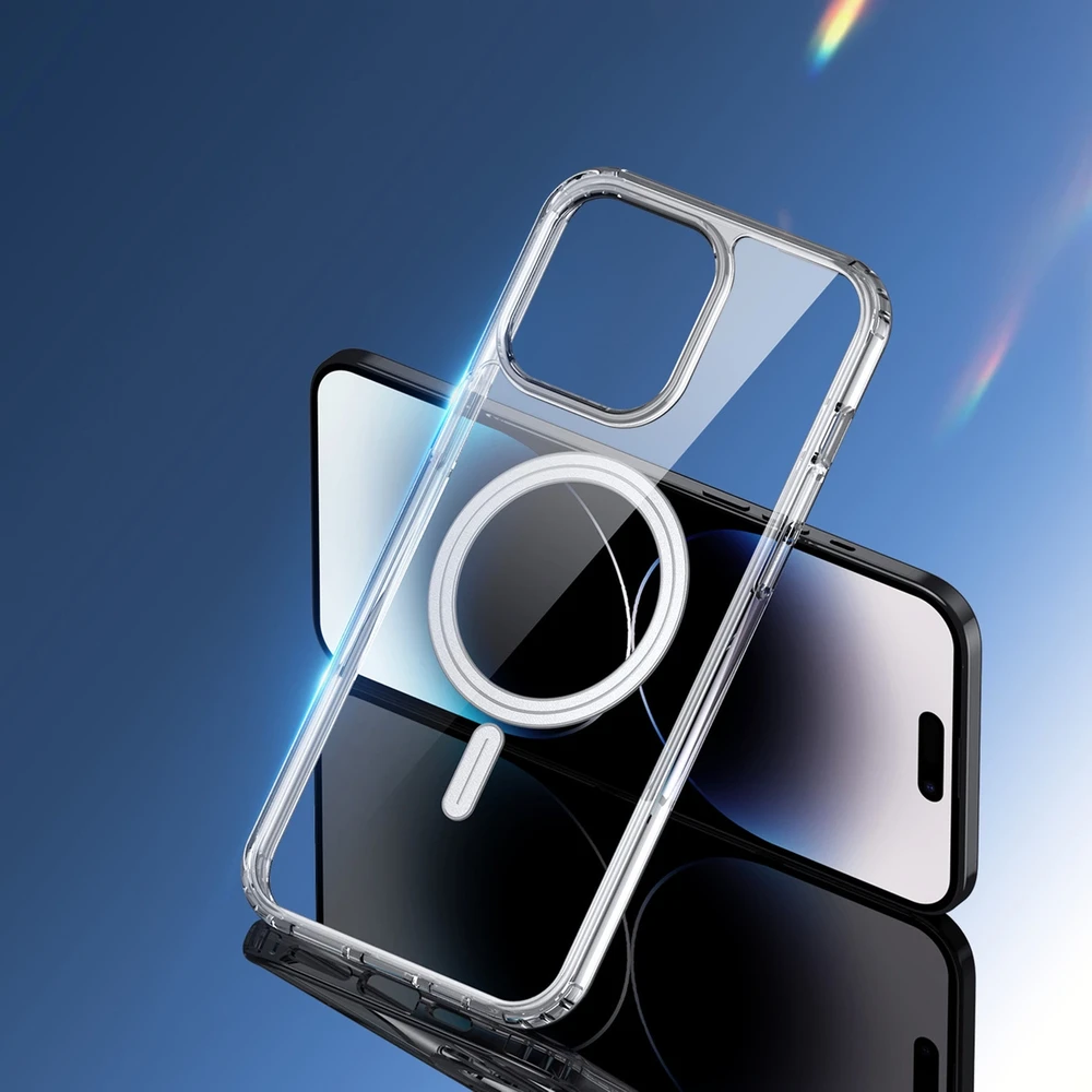 Dėklas Dux Ducis Clin Magsafe Apple iPhone 15 Pro Max skaidrus