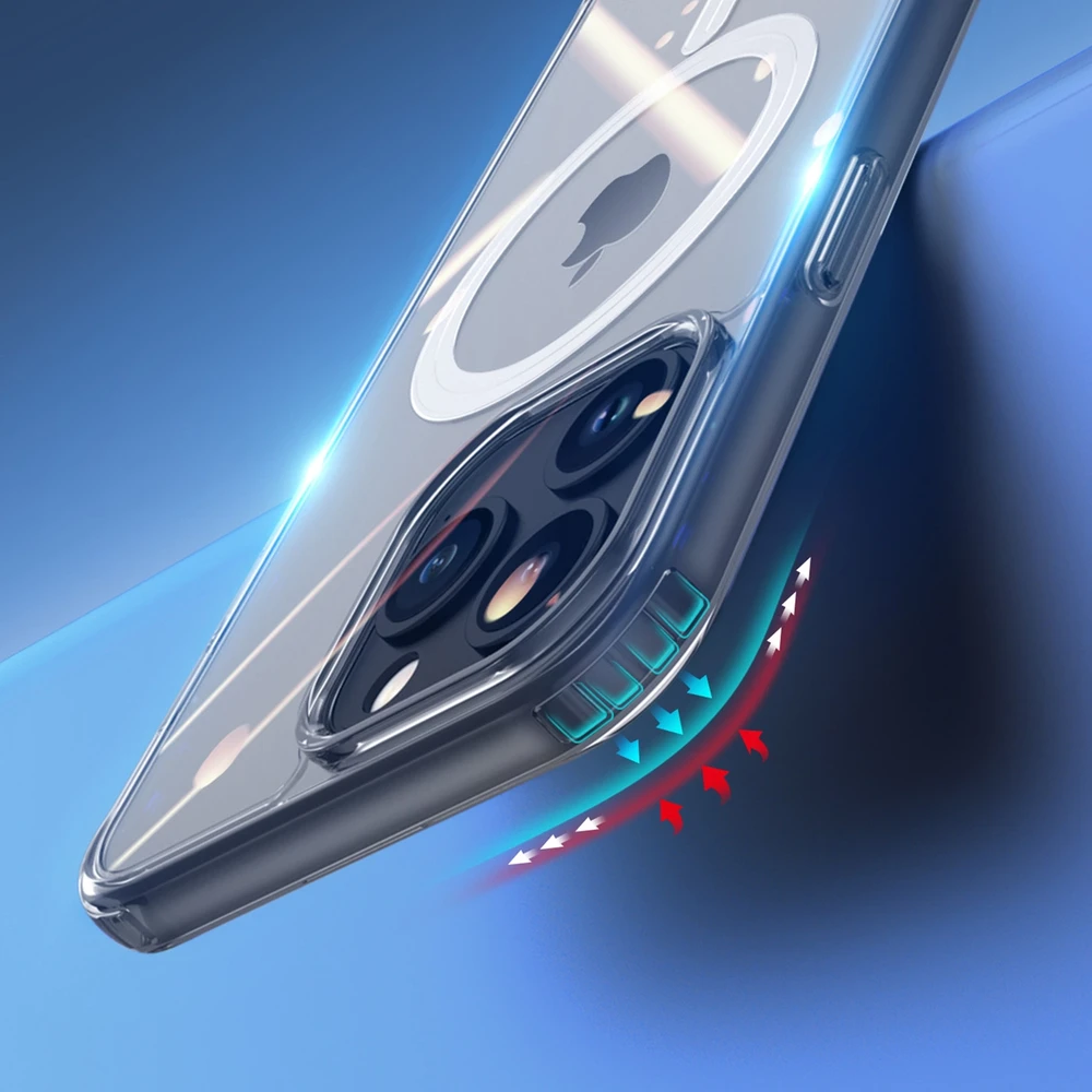 Dėklas Dux Ducis Clin Magsafe Apple iPhone 15 Pro Max skaidrus