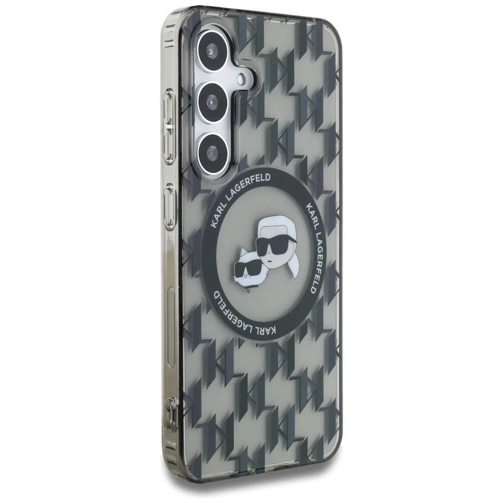Dėklas Karl Lagerfeld sagutė Karl & Choupette Heads On KL Pattern MagSafe Samsung Galaxy