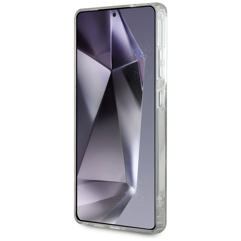 Karl Lagerfeld Rhinestones Karl Head Logo Samsung Galaxy S25 Ultra dėklas telefonui skaidrus