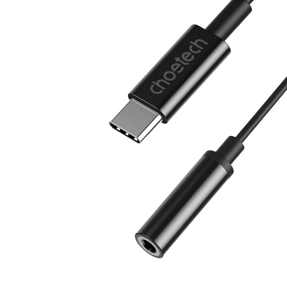 Adapteris CHOETECH USB Type-C (M) - ausinių jungtis 3.5mm (F)