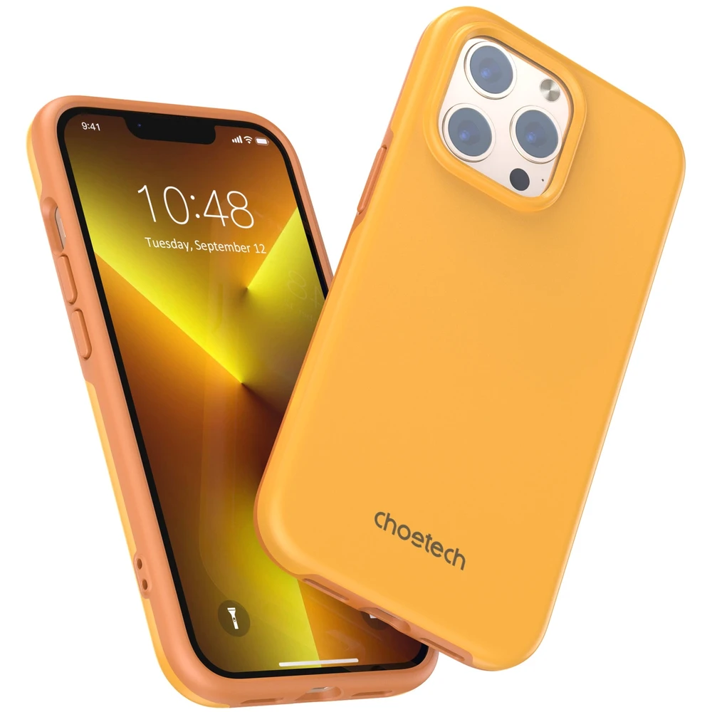 Choetech MFM Anti-drop Apple iPhone 13 Pro Max dėklas telefonui oranžinės spalvos (PC0114-MFM-YE)