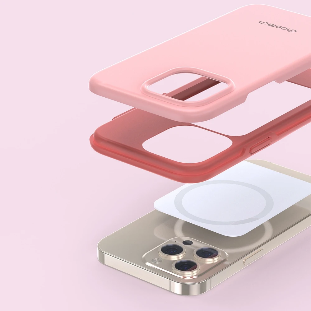 Choetech MFM Anti-drop MagSafe Apple iPhone 13 Pro dėklas telefonui rožinės spalvos (PC0113-MFM-PK)