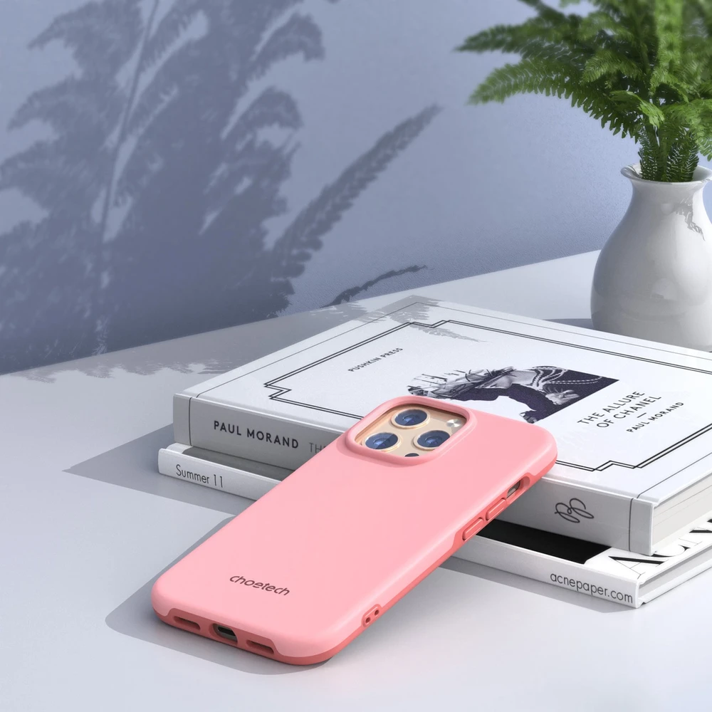 Choetech MFM Anti-drop MagSafe Apple iPhone 13 Pro dėklas telefonui rožinės spalvos (PC0113-MFM-PK)