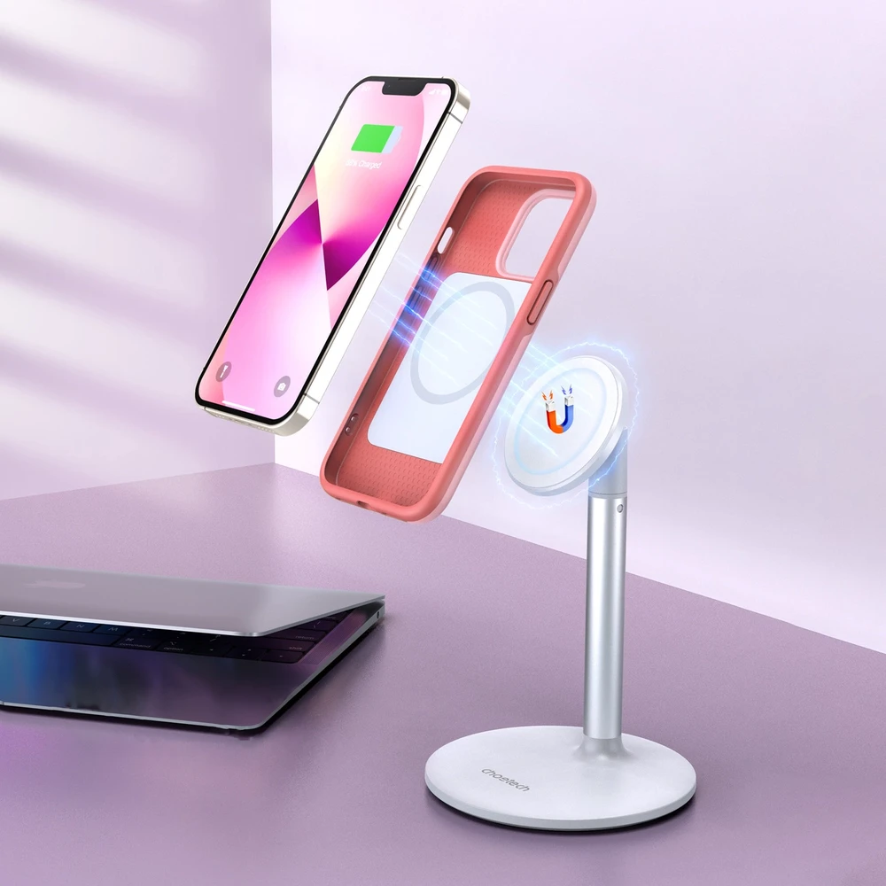 Choetech MFM Anti-drop MagSafe Apple iPhone 13 Pro Max dėklas telefonui rožinės spalvos (PC0114-MFM-PK)