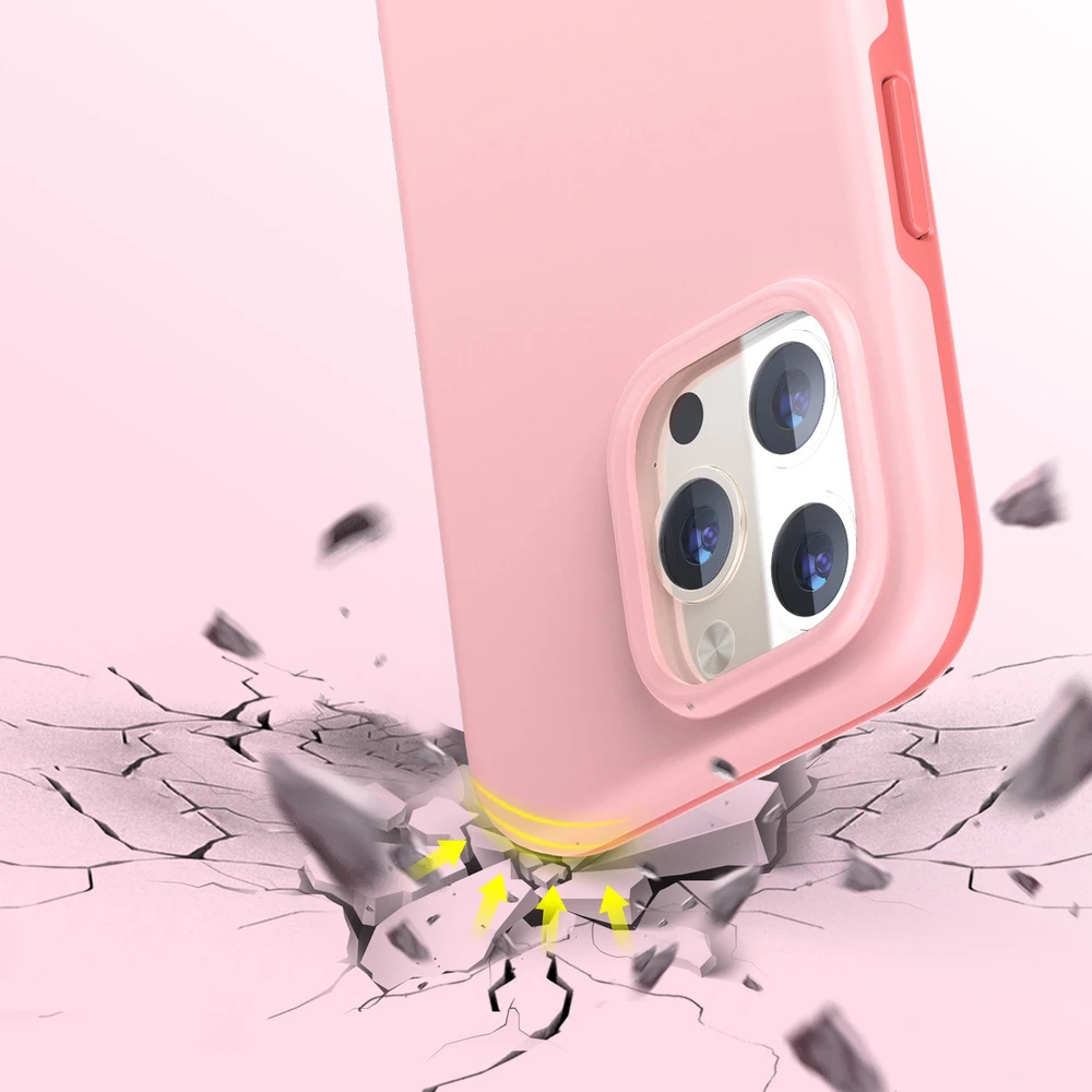 Choetech MFM Anti-drop MagSafe Apple iPhone 13 Pro Max dėklas telefonui rožinės spalvos (PC0114-MFM-PK)