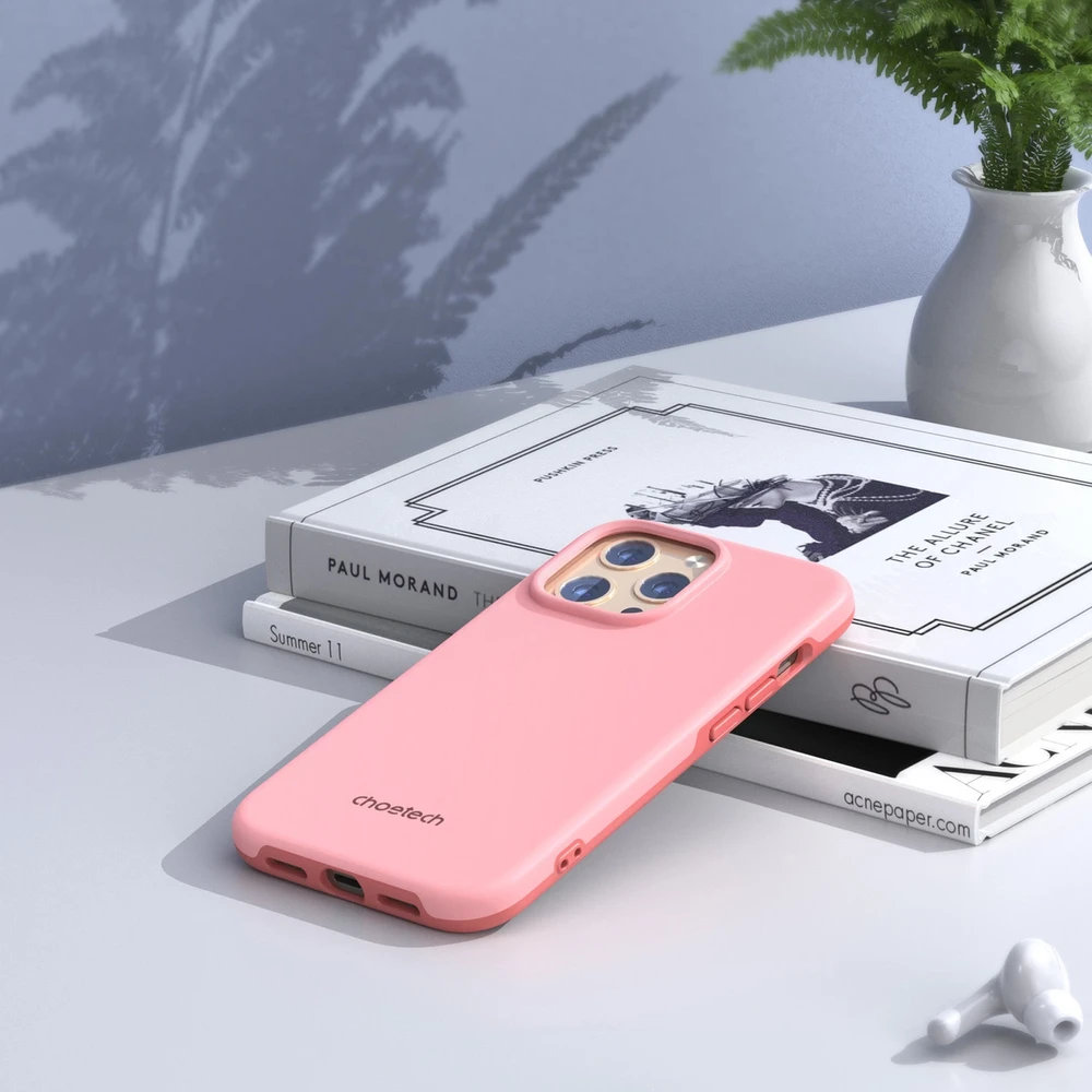 Choetech MFM Anti-drop MagSafe Apple iPhone 13 Pro Max dėklas telefonui rožinės spalvos (PC0114-MFM-PK)