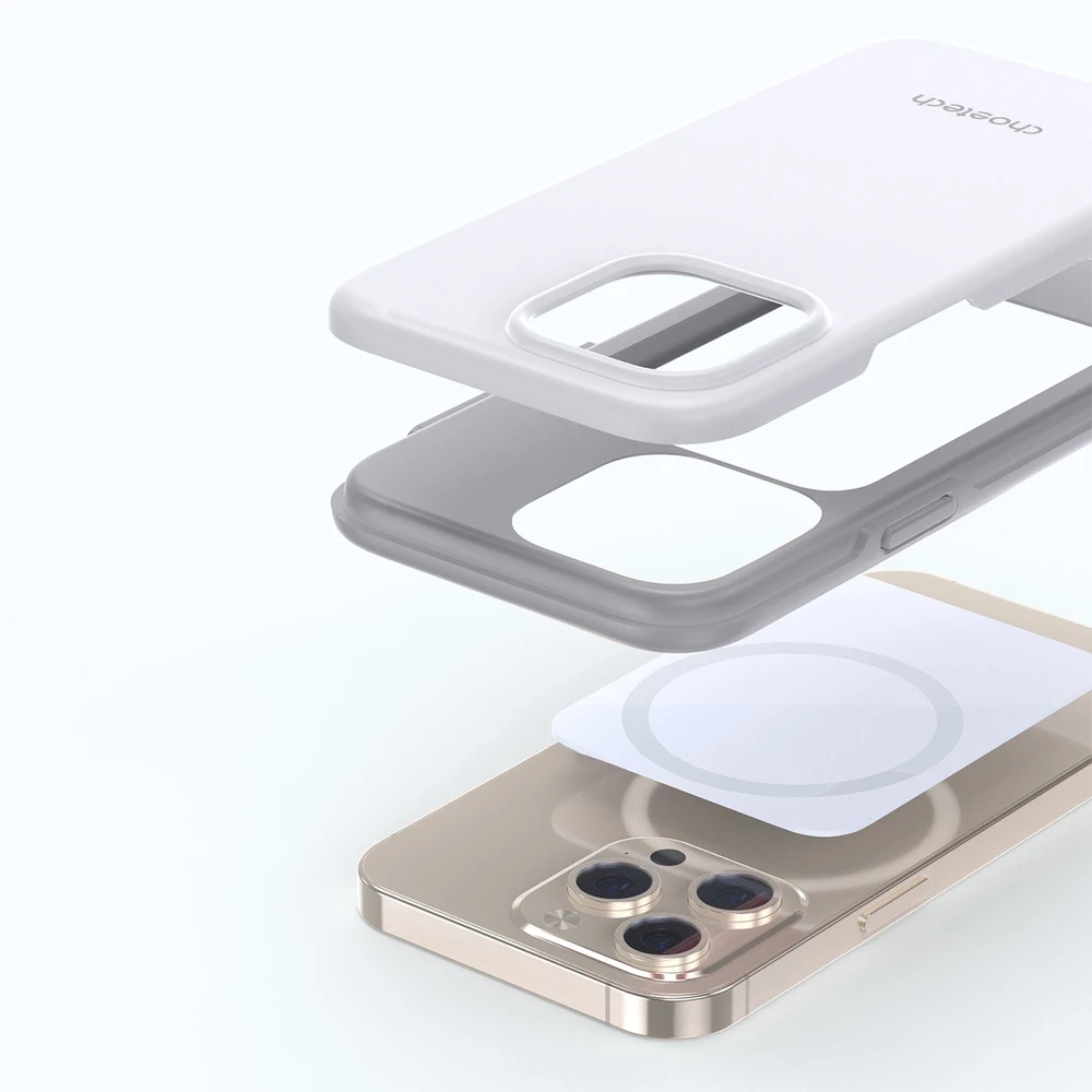 Choetech MFM Anti-drop Apple iPhone 13 Pro Max dėklas telefonui baltos spalvos (PC0114-MFM-WH)
