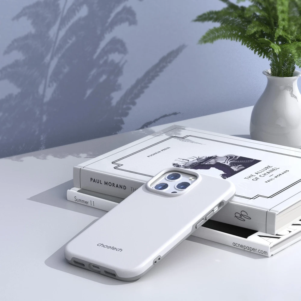 Choetech MFM Anti-drop Apple iPhone 13 Pro Max dėklas telefonui baltos spalvos (PC0114-MFM-WH)