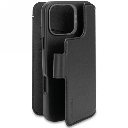 Decoded Leather Detachable Wallet MagSafe with Wallet Apple iPhone 16 Pro Max - dėklas telefonui juodos spalvos