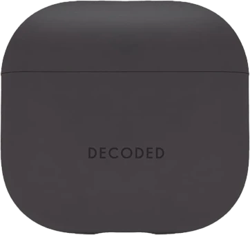 „Decoded Silicone Aircase“ – silikoninis apsauginis dėklas, skirtas 4-osios kartos „AirPods“ ausinėms, anglies spalvos.