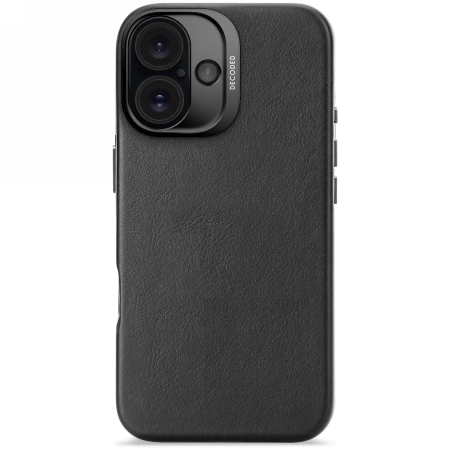 Decoded Leather Backcover with MagSafe Apple iPhone 16 - dėklas telefonui juodos spalvos
