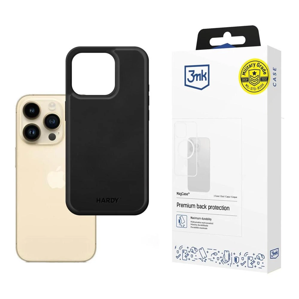 Dėklas 3mk apsauginis dangtelis HARDY Apple Silky Leather MagCase, skirtas Apple iPhone 14 Pro