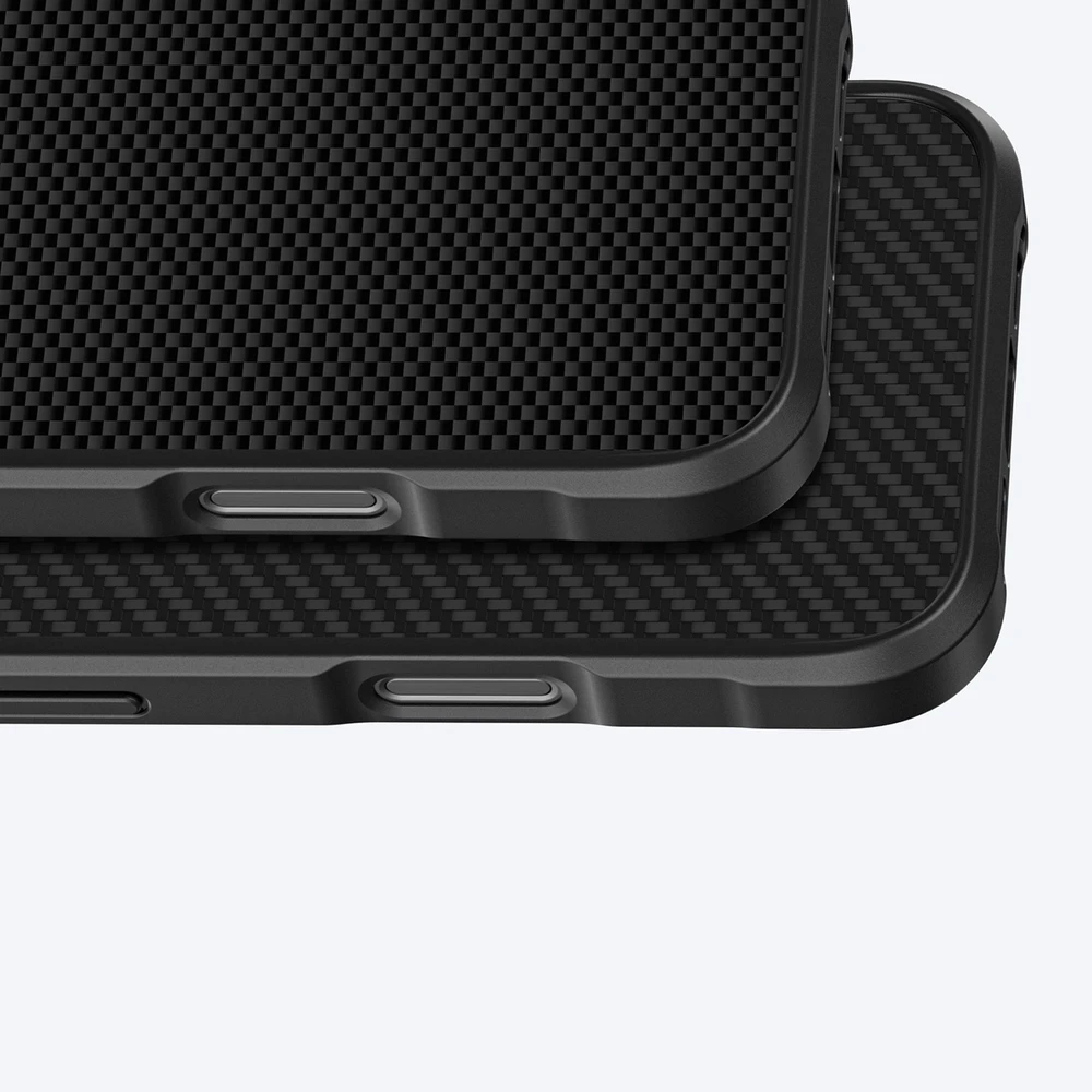 Nezatříděno „AmazingThing Titan Max“ dėklas su 1500D aramidiniu pluoštu, skirtas „iPhone 16 Pro Max“ – Juodas