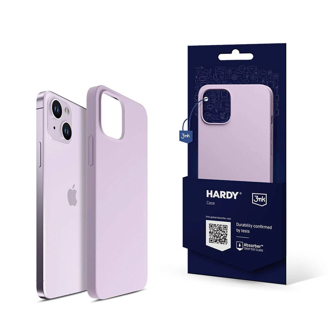 3MK Hardy dėklas iPhone 14 Plus / 15 Plus 6.7" violetinis / šviesiai violetinis MagSafe