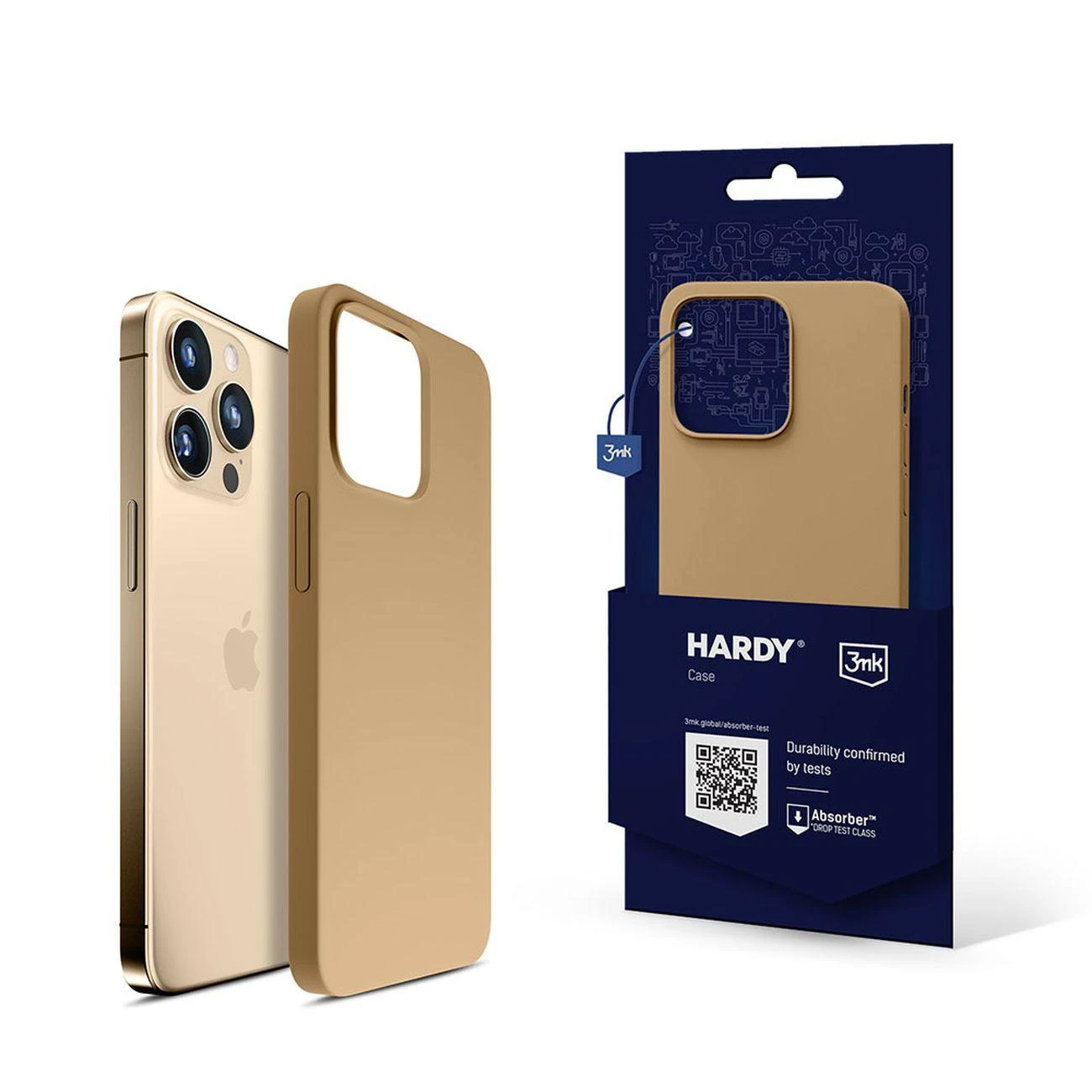 Dėklas Apple iPhone 14 Pro Max – 3mk Hardy Silicone MagCase Gold
