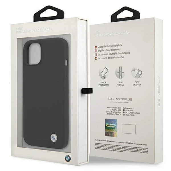Dėklas BMW Silicone Signature Case for iPhone 13 - Juodas