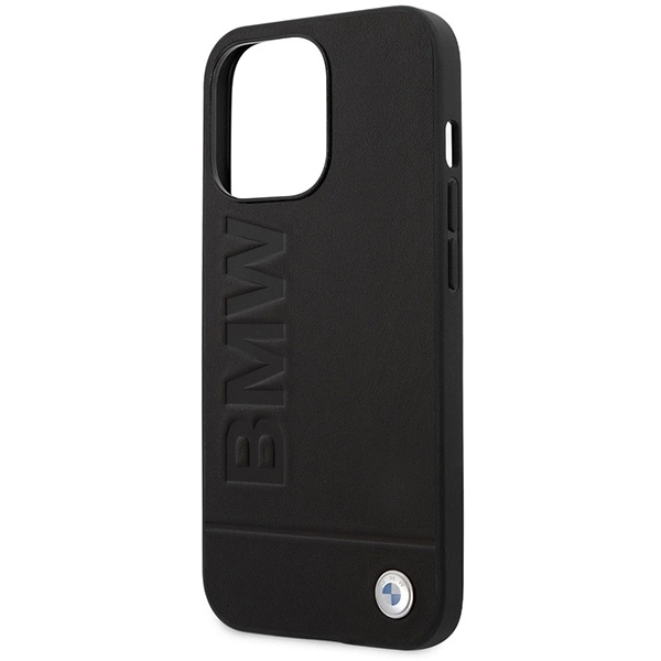 BMW Signature Logo Imprint MagSafe - dėklas skirtas Apple iPhone 14 Pro Juodas