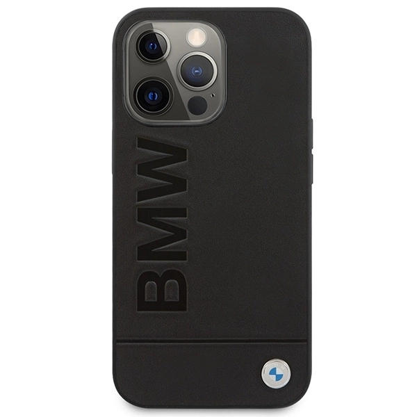 BMW Signature Logo Imprint MagSafe - dėklas skirtas Apple iPhone 14 Pro Juodas
