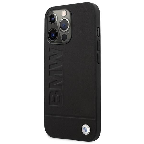 BMW Signature Logo Imprint MagSafe - dėklas skirtas Apple iPhone 14 Pro Juodas
