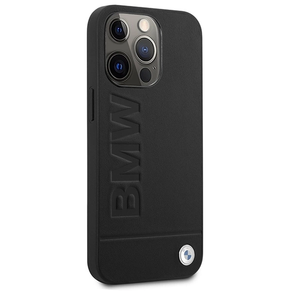 BMW Signature Logo Imprint MagSafe - dėklas skirtas Apple iPhone 14 Pro Juodas