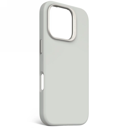 Decoded AntiMicrobial Silikoninis Backcover MagSafe Apple iPhone 16 Pro - dėklas telefonui pilkos spalvos
