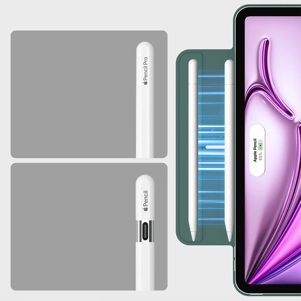 ESR atšokantis magnetinis dėklas, skirtas iPad Pro 12.9” 2020 / 2021 / 2022 / iPad Air 13” 2024 / 2025 - Žalias