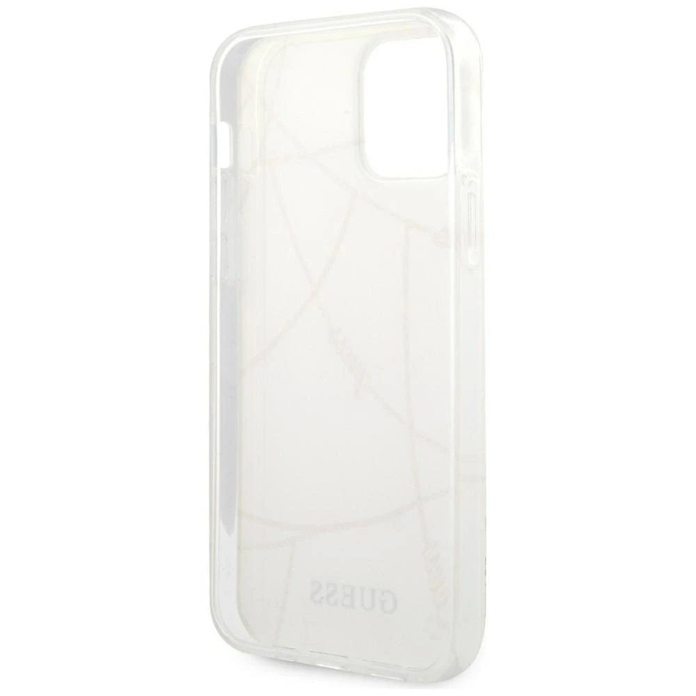 Guess GUHCP12LPCUCHWH Apple iPhone 12 Pro Max 6,7" dėklas telefonui baltos spalvos hardcase Gold Chain Collection