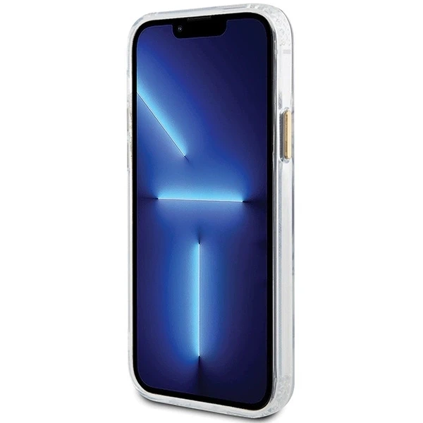 Guess GUHMP12MHTRMD Apple iPhone 12/12 Pro 6.1″ auksinis kietas dėklas Metal Outline Magsafe