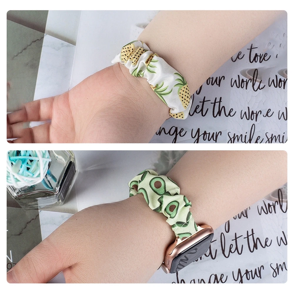 Hurtel Apyrankė laikrodžiui Apple Watch 7 / 6 / 5 / 4 / 3 / 2 / SE (45 / 44 / 42mm) strap bracelet elastic bracelet keltonos spalvos