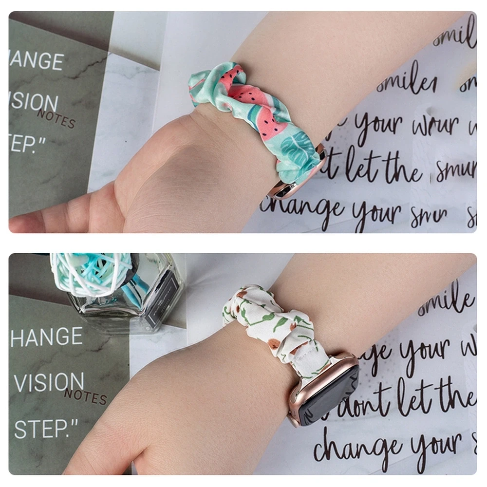 Hurtel Apyrankė laikrodžiui Apple Watch 7 / 6 / 5 / 4 / 3 / 2 / SE (45 / 44 / 42mm) strap bracelet elastic bracelet keltonos spalvos