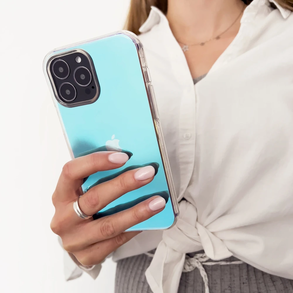Hurtel Aurora Apple iPhone 13 Pro Neon Gel dėklas telefonui mėlynos spalvos