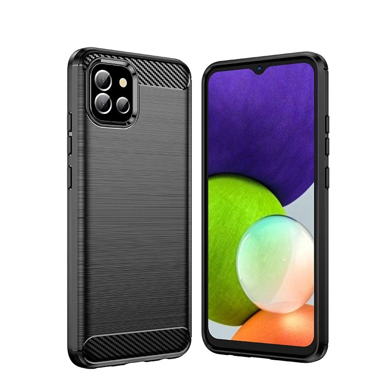 Hurtel Carbon dėklas Flexible Cover Samsung A03S EU (166.5) dėklas telefonui juodos spalvos